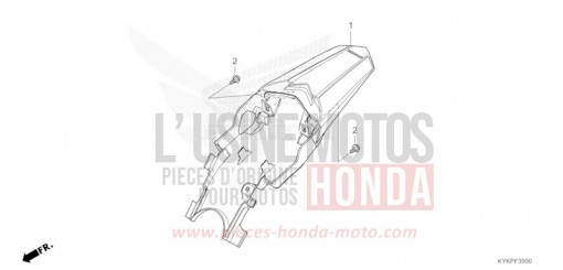GARDE-BOUE ARRIERE CRF110FR de 2024